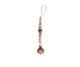 Attache tétine- ours beige