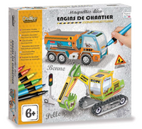 Coffret - Maquettes déco - Engins de chantier