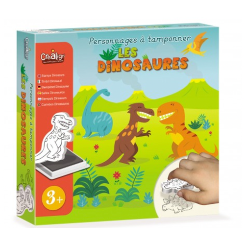 Coffret - Personnages à tamponner - Les dinosaures