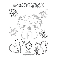 Coloriage d'automne