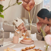 Couronne d'anniversaire personnalisable - Biscuit