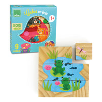 Cubes en bois - Animaux