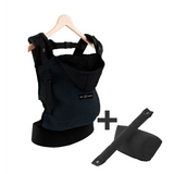 LOVE RADIUS- Porte-bébé physiologique PhysioCarrier Noir Anthracite - Pack Evolution 0-36M+