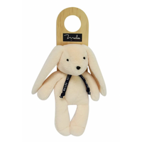 Lapin dorlotin pantin blanc 22 cm