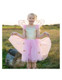 Robe de papillon rose avec ailes 5-7 ans