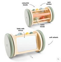 Rolling activity mirror - birdee - colour mix