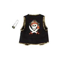 Veste pirate et cache oeil 5-6 ans