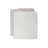 Lot de 2 drap-housses jersey - rose/pale pink - Ivory/nougat